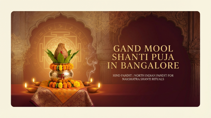 Traditional Gand Mool Shanti ceremony in Bangalore for a family