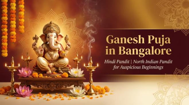Traditional Ganesh worship in Bangalore with North Smart Vedik Puja