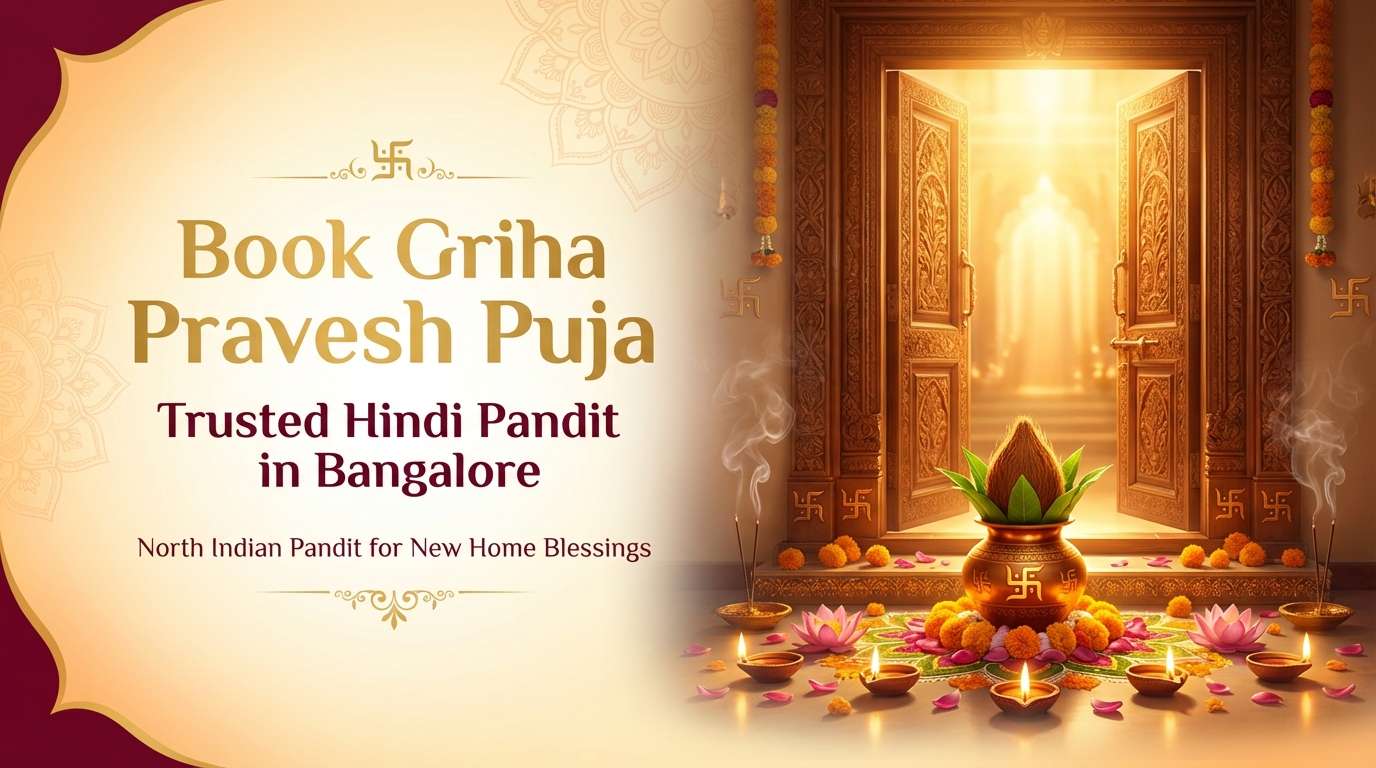 Traditional Griha Pravesh ceremony in Bangalore for a new home