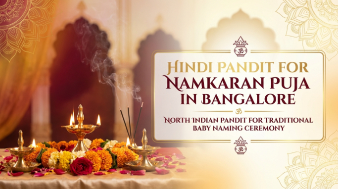Namkaran Puja in Bangalore with a North Indian pandit from North Smart Vedik Puja