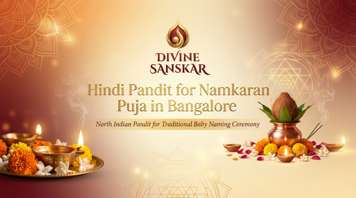 Traditional Namkaran ceremony in Bangalore for a baby naming ritual