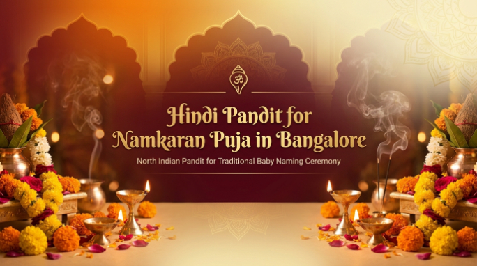 Baby naming ceremony in Bangalore with a Hindi pandit from North Smart Vedik Puja