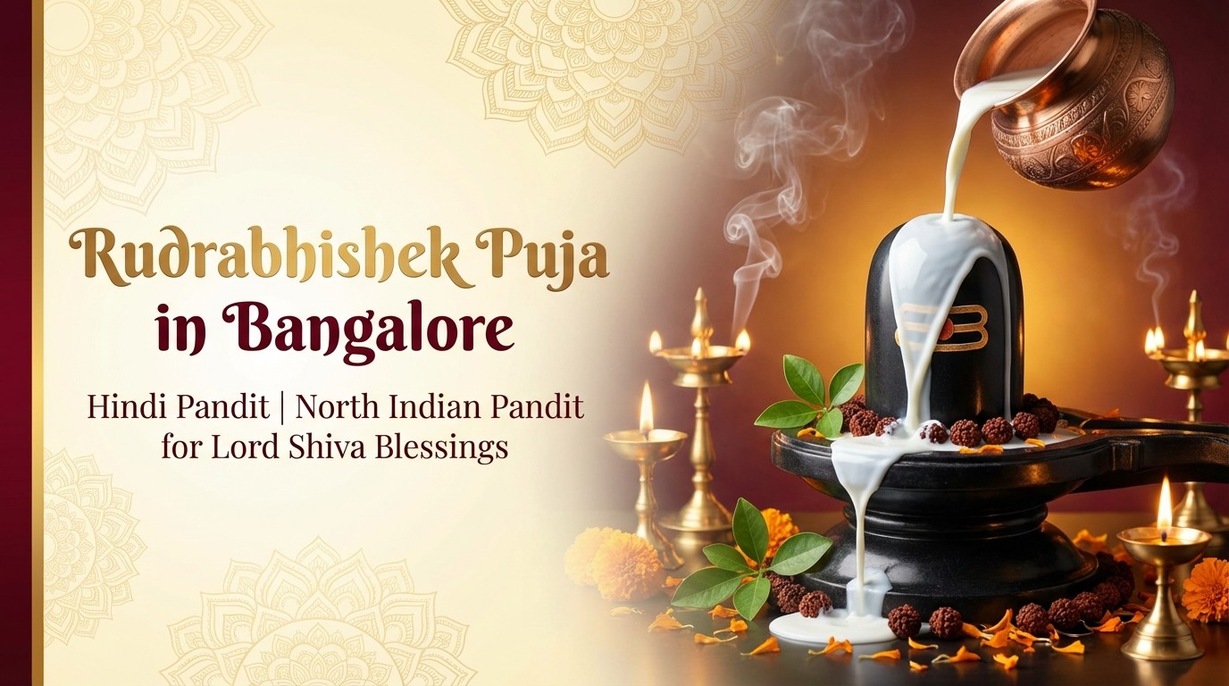 Rudrabhishek Puja in Bangalore with a North Indian pandit from North Smart Vedik Puja