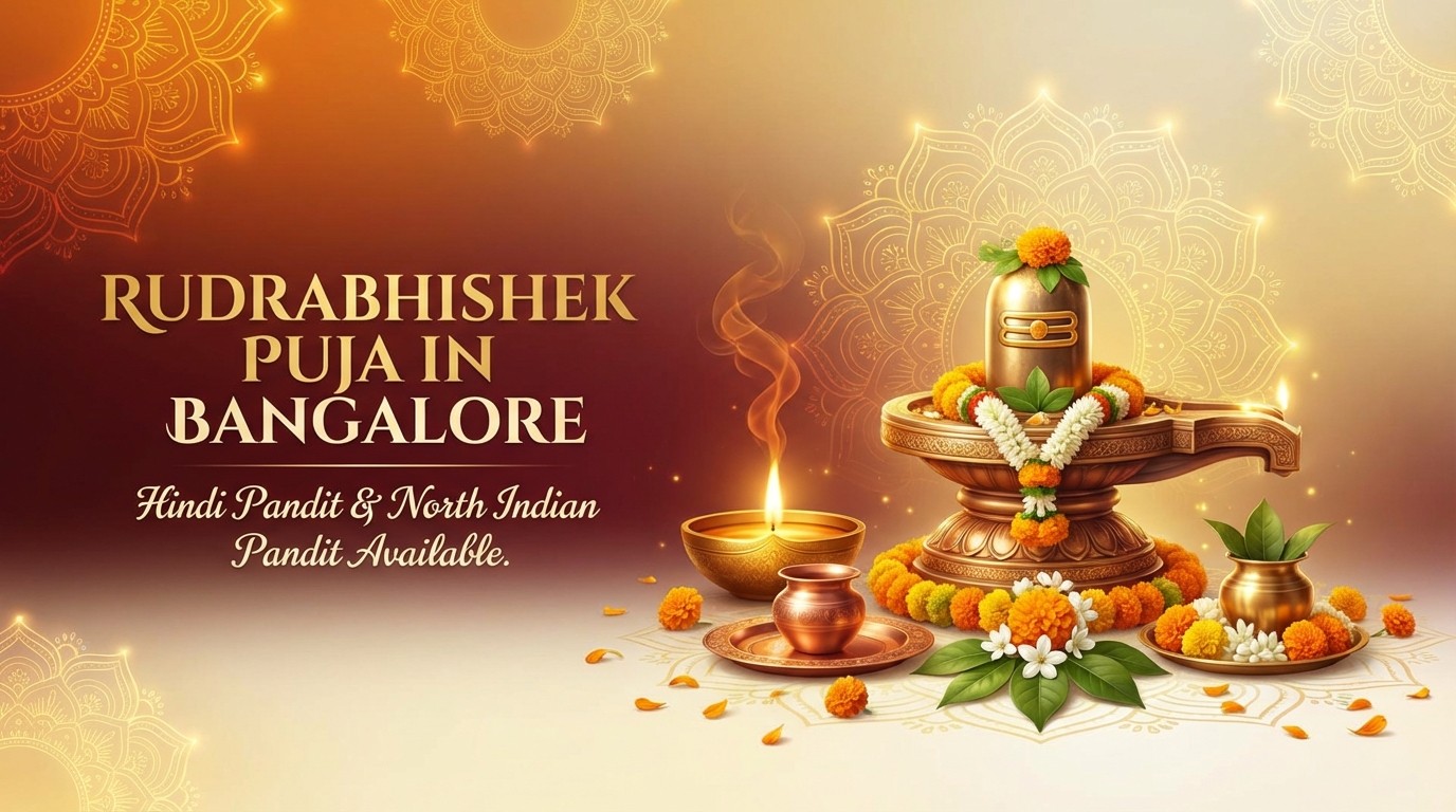 Hindi pandit in Bangalore performing Rudrabhishek Puja