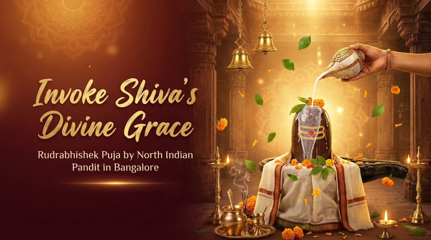 Shiva abhishek ceremony in Bangalore with North Smart Vedik Puja