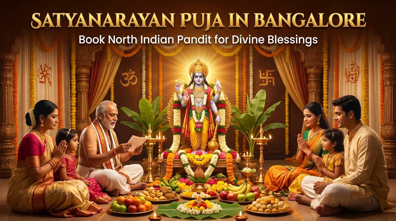 Satyanarayan Katha ceremony in Bangalore with North Smart Vedik Puja