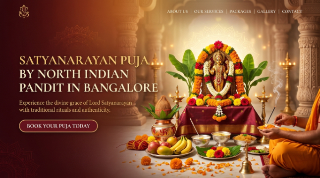 North Indian Satyanarayan Puja in Bangalore with Hindi pandit support